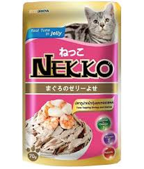 Nekko Cat Food Tuna Topping Shrimp and Scallop In Jelly 70g