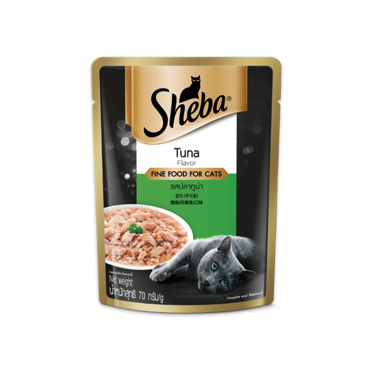 Sheba Tuna Pouch Wet Cat Food 70g