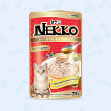 Nekko Cat Pouch Tuna topping Kanikama in Gravy