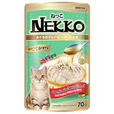 Nekko Adult Pouch Wet Cat Food Tuna Topping Chicken