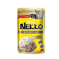 Nekko Pouch Real Tuna Topping Shirasu in Jelly 70g