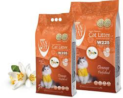 VanCat Orange Perfumed Clumping Cat Litter- 10KG