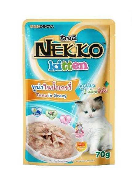 Nekko Kitten Pouch Tuna in Gravy 70g