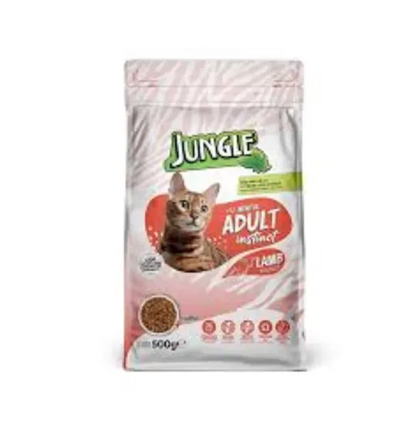 Jungle Adult Dry Cat Food Lamb 500gm