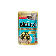 NEKKO Cat Pouch Tuna Topping Seaweed and Steamed Egg in Jelly 70g