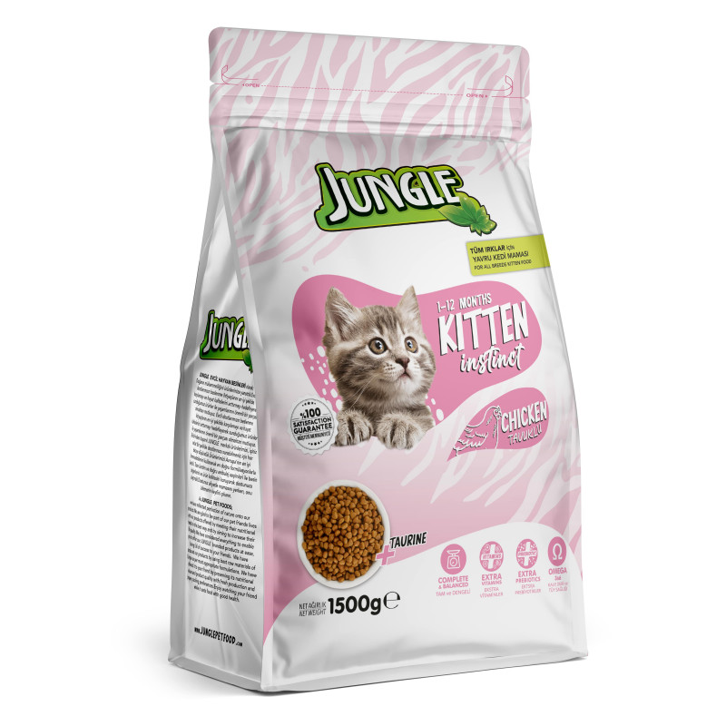 Jungle Kitten Dry Cat Food Chicken 1.5KG